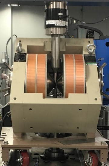 MTS Magnetic set up with GMW electromagnet at UNT through the funding provided by ARO-DURIP